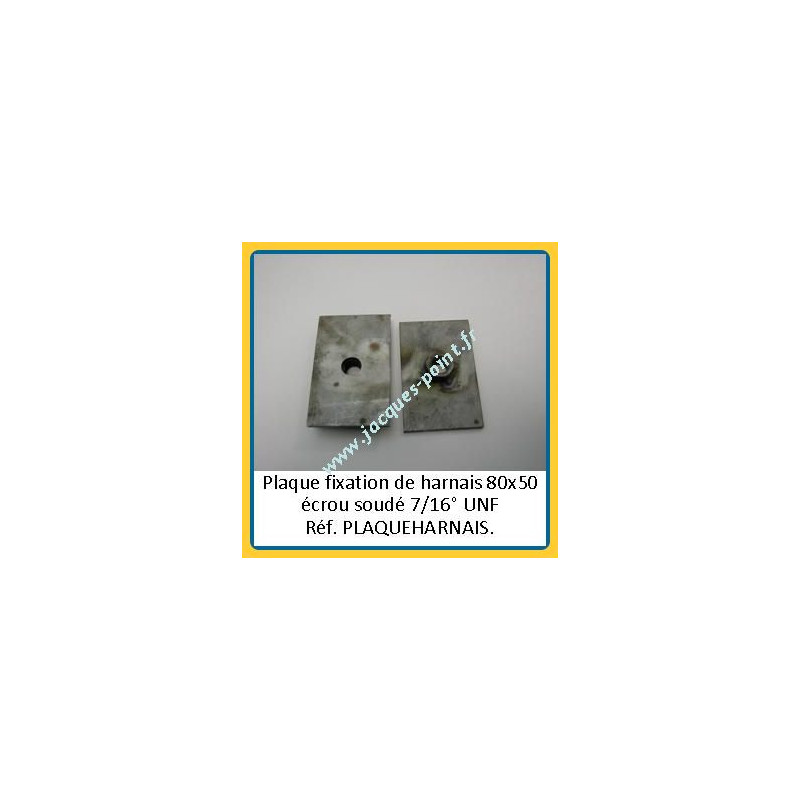 Plaque fixation oeillet de hanrais