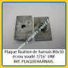 Plaque fixation oeillet de hanrais